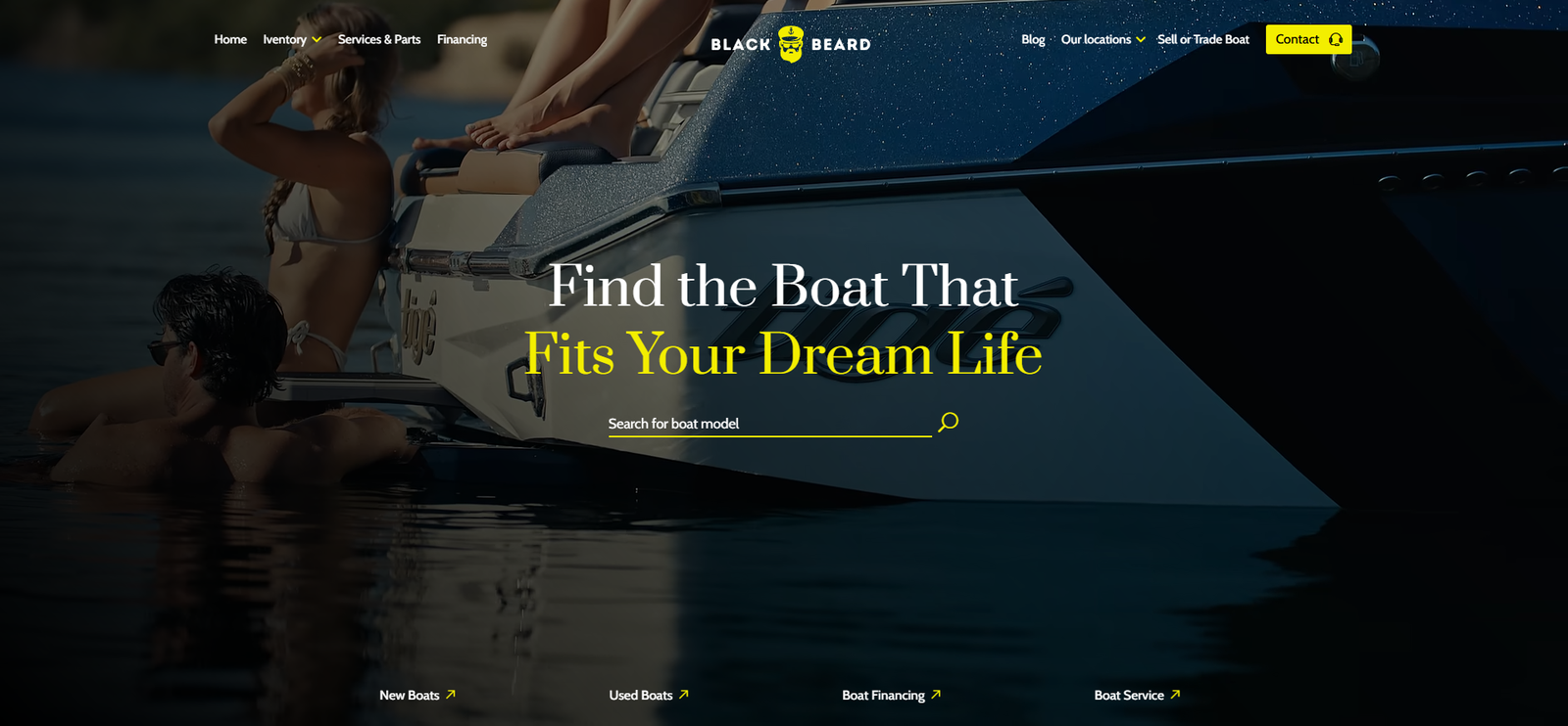 Site BlackBeard, design moderne premium