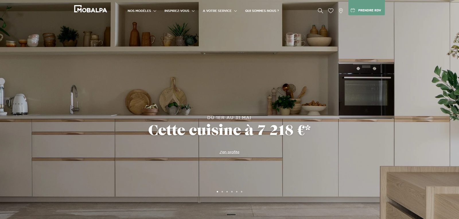 Site cuisiniste moderne Mobalpa